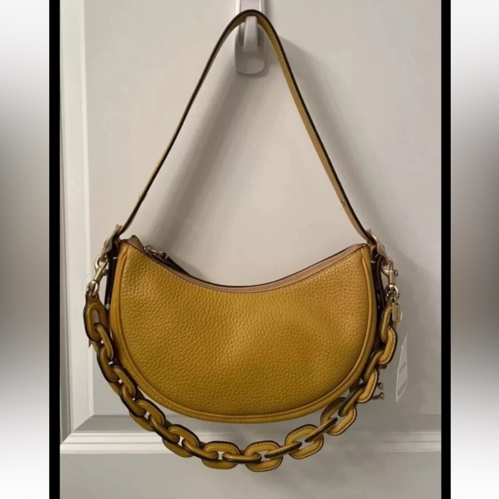Coach Luna Shoulder Bag in colour flax/pewter New withTags - Picture 2 of 16